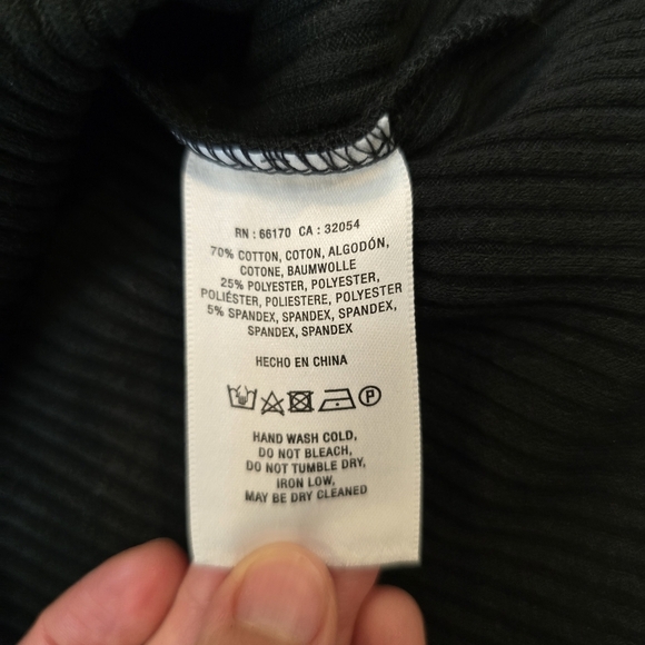 Maeve Crop Top Anthropologie Retro Black Size Xl - Picture 8 of 11